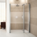 Стеклянные двери для душа - современное оформление ваннной комнаты